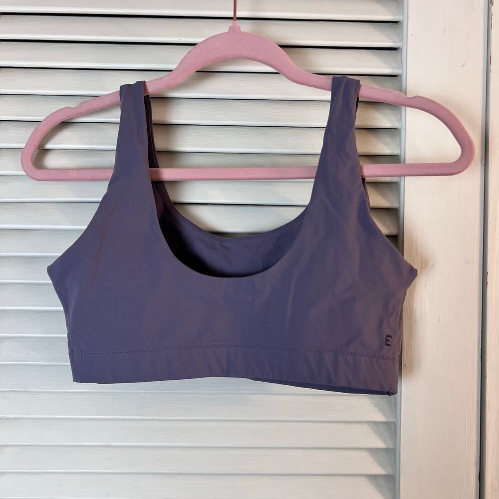 Everlane Perform Bra Purple Gray Women’s Small Minimalist Athleisure Activewear - Picture 5 of 7